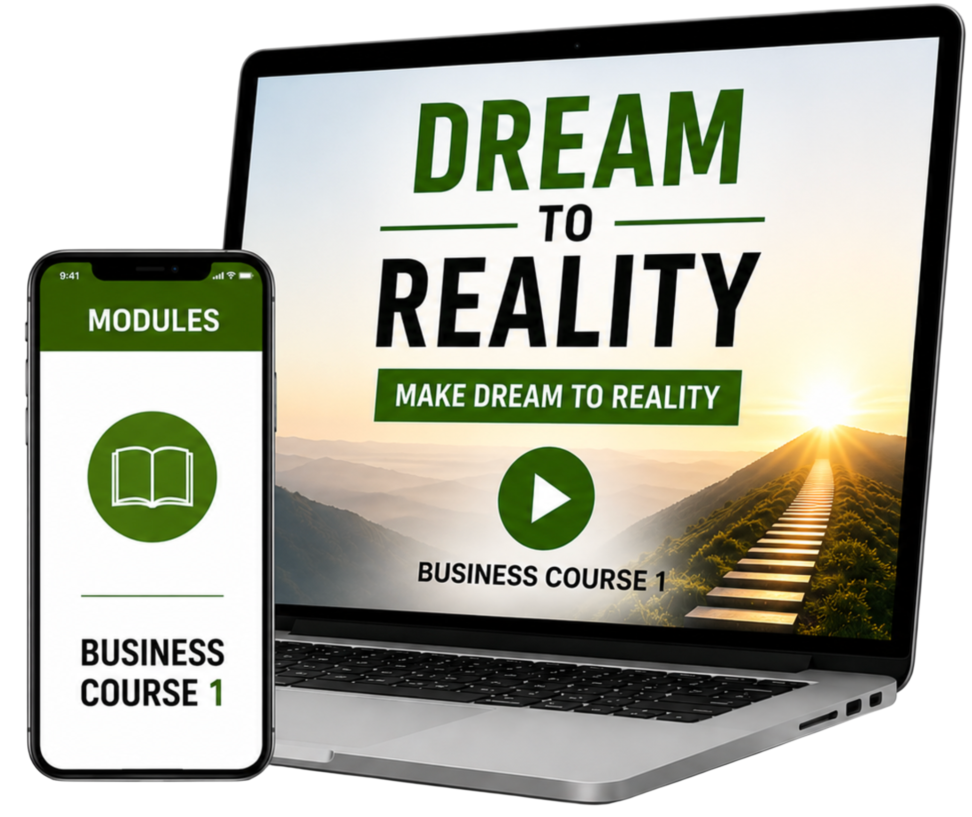 Dream to Reality Course Mockup