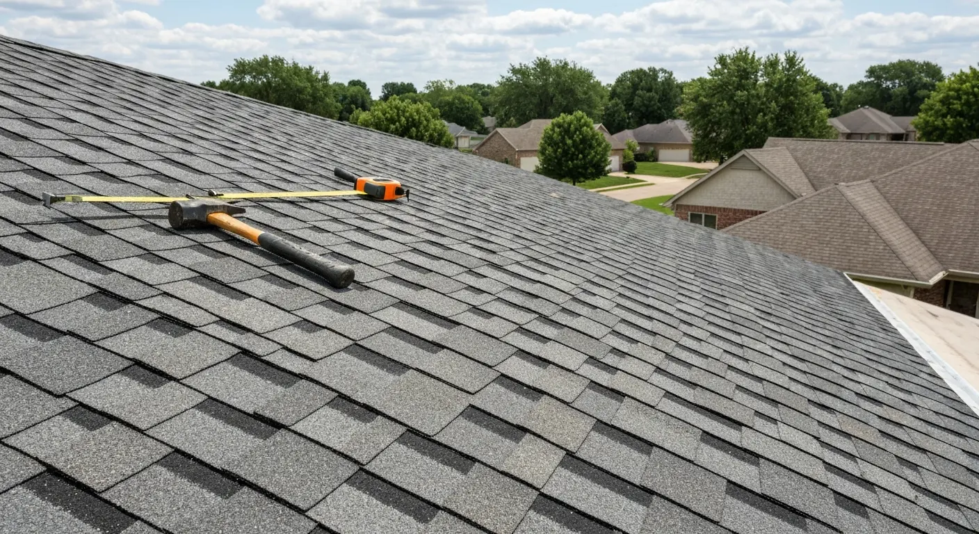 Hail damage restoration work