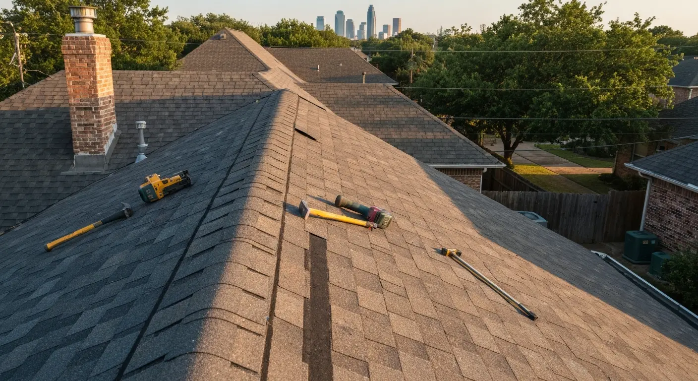 Roof repair work