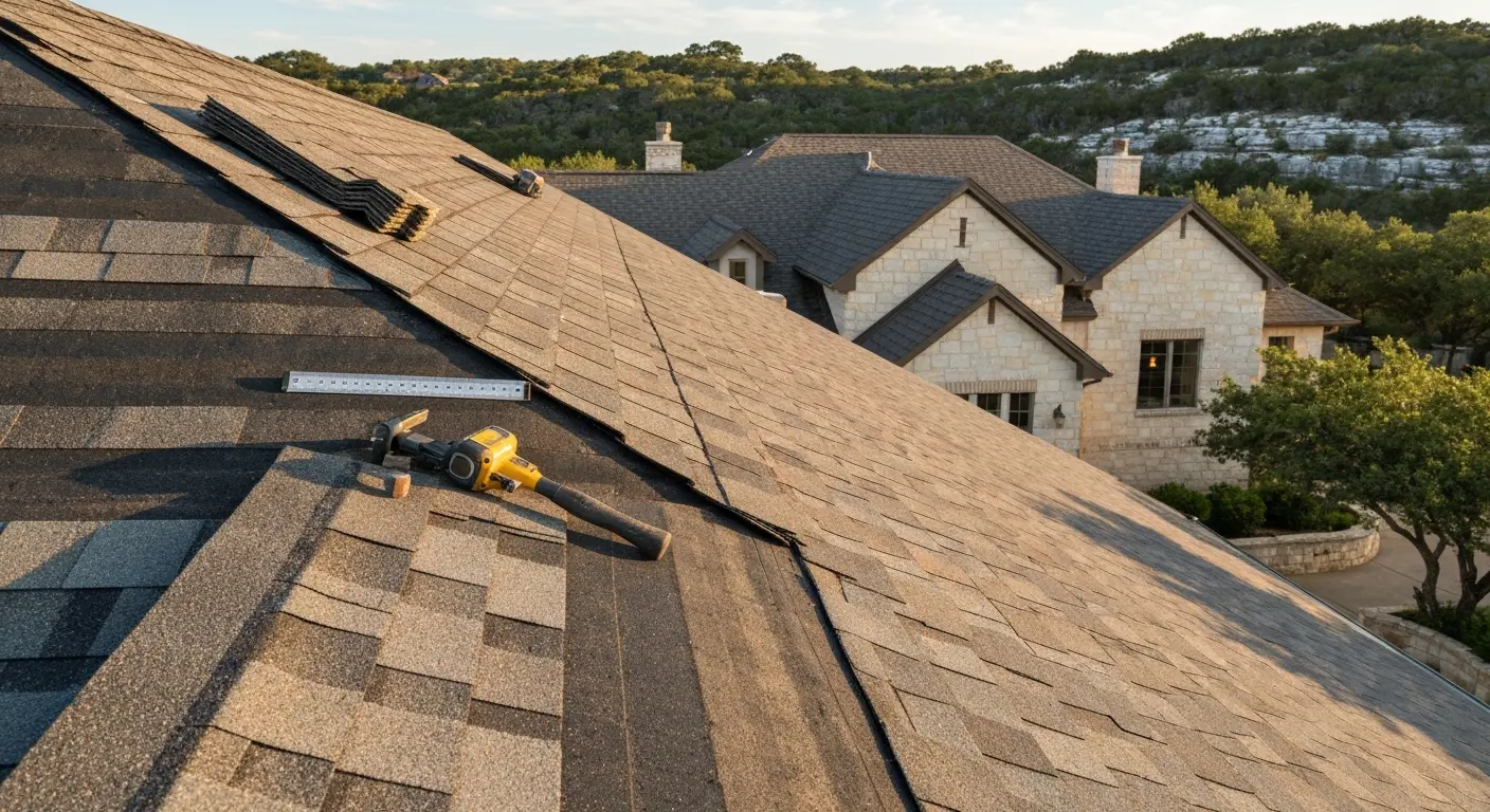 Storm damage roof repair
