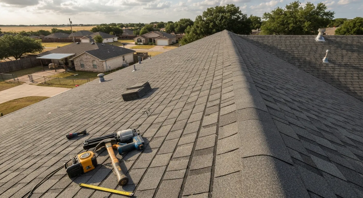 New roof installation