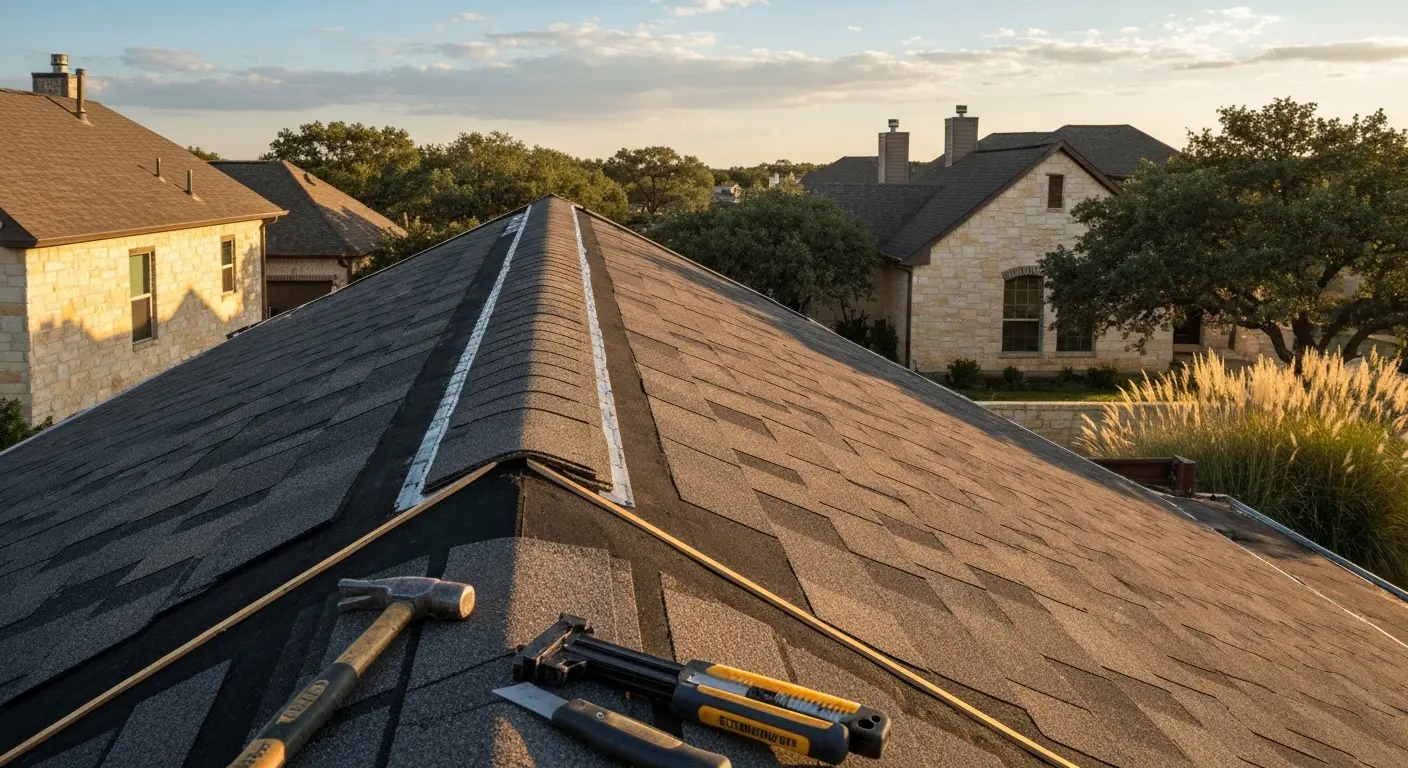 Storm damage roof repair