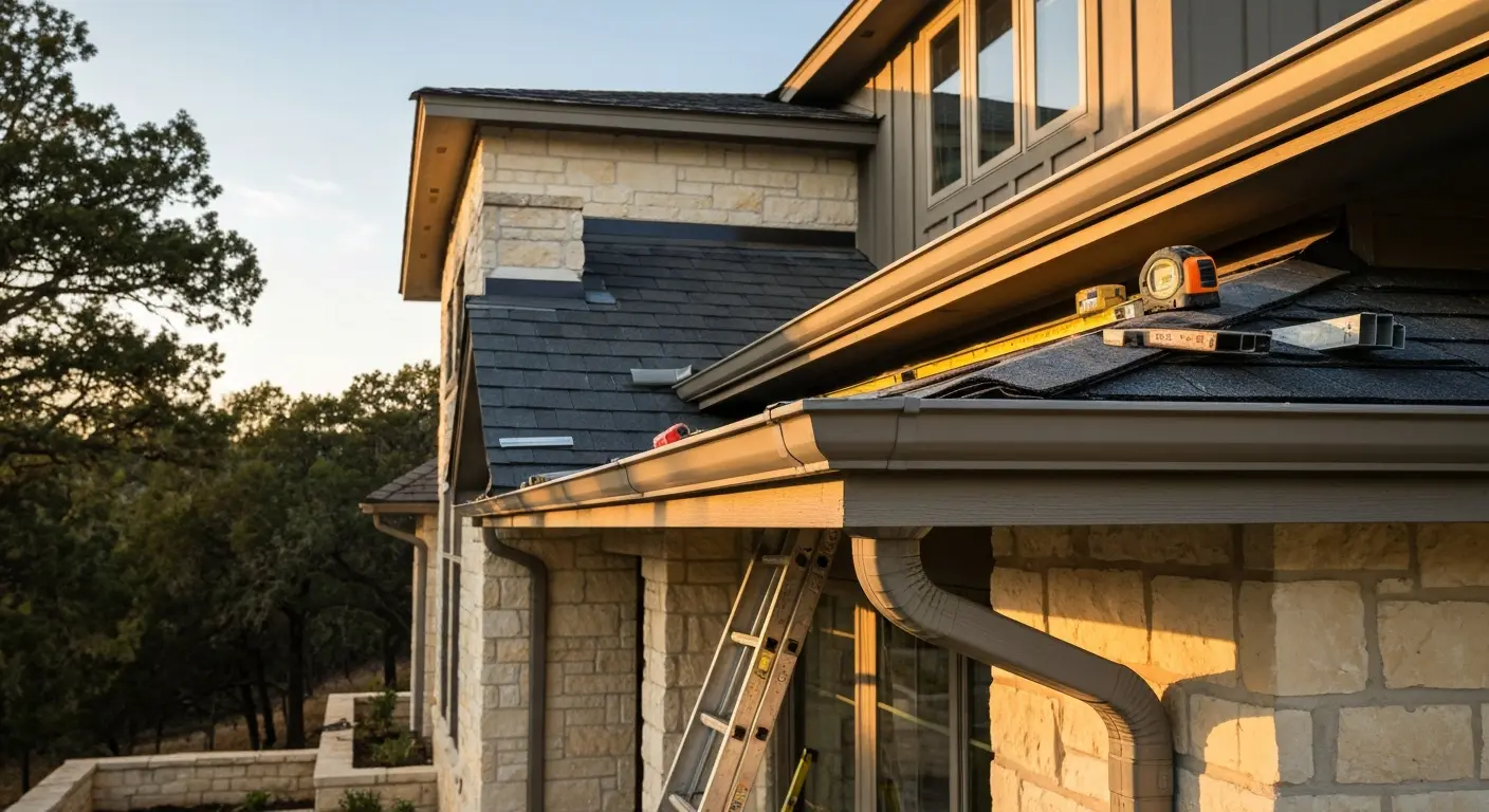 Roof and gutter installation