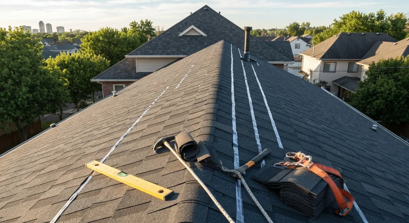 New roof installation