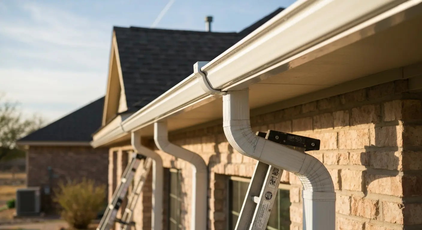 Gutter installation near Odessa