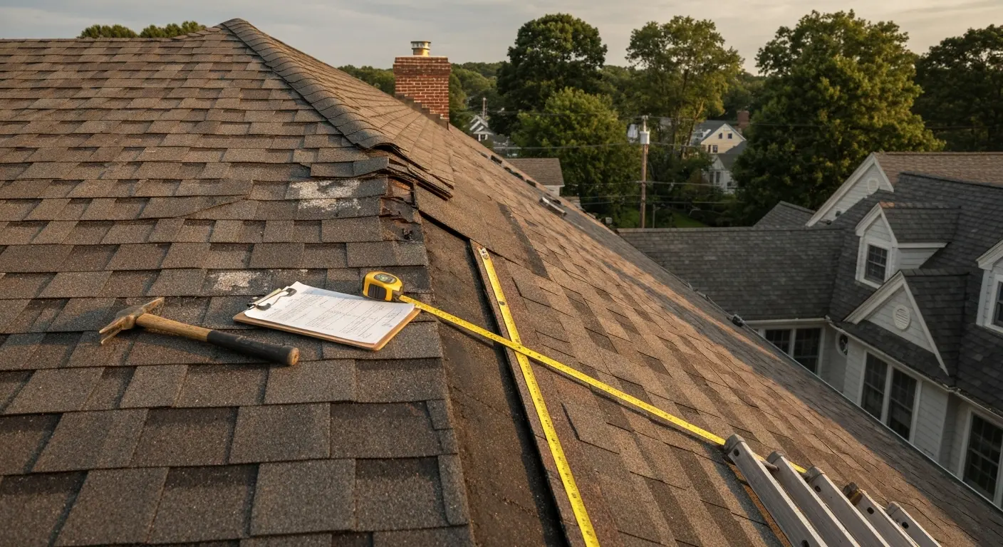 Storm damage roof repair