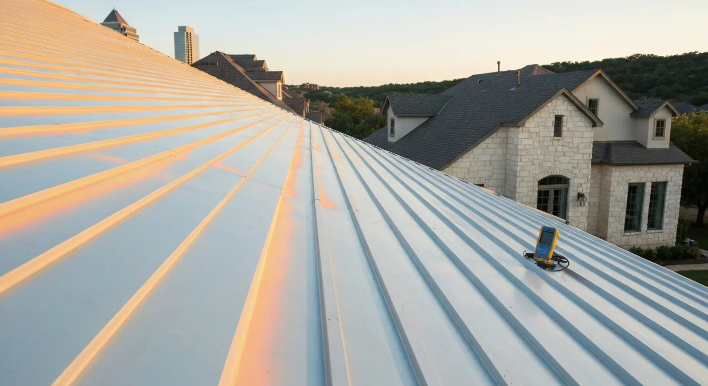 Sun exposure on Central Austin roofs