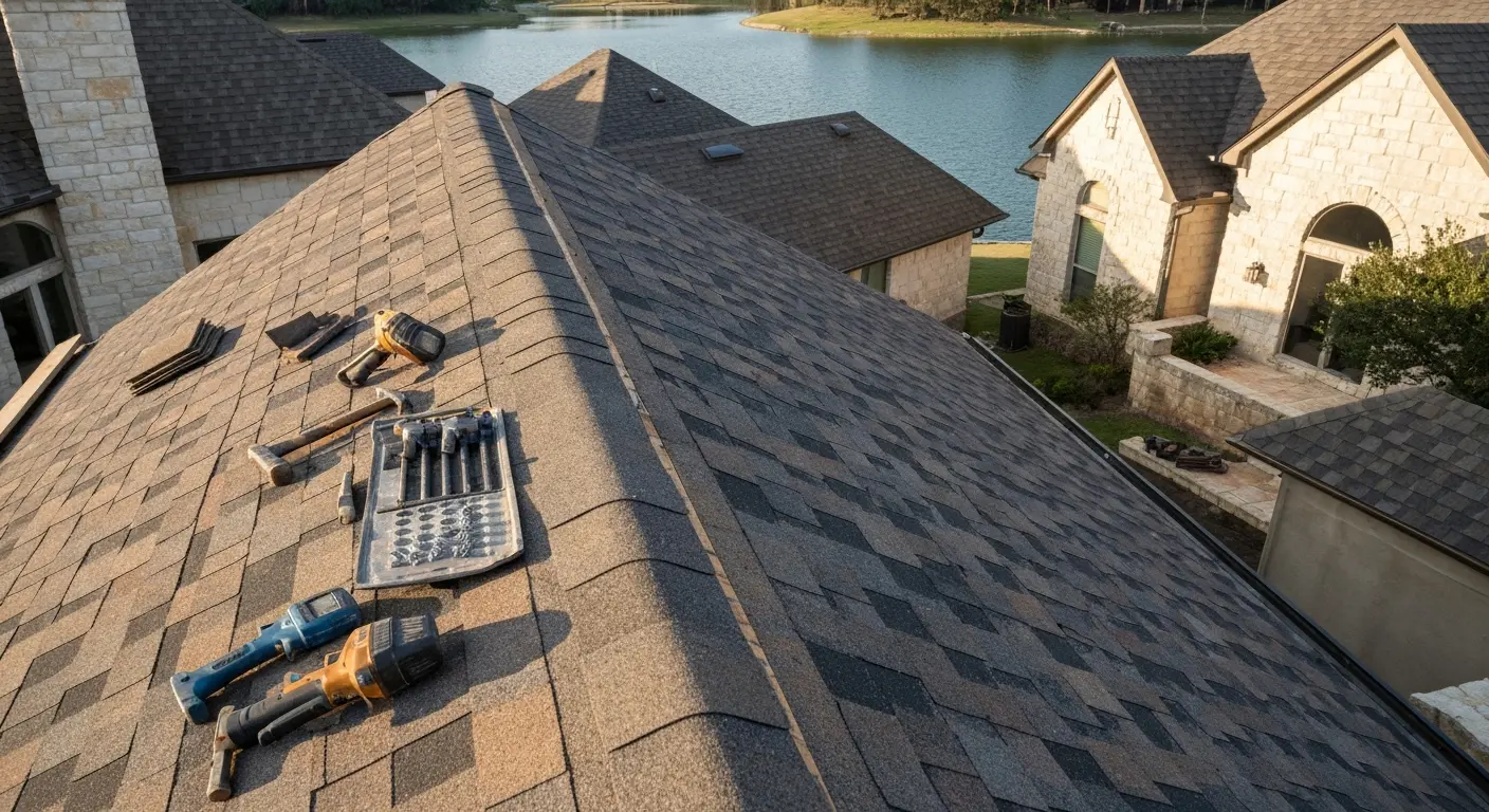 Roof repair in Horseshoe Bay