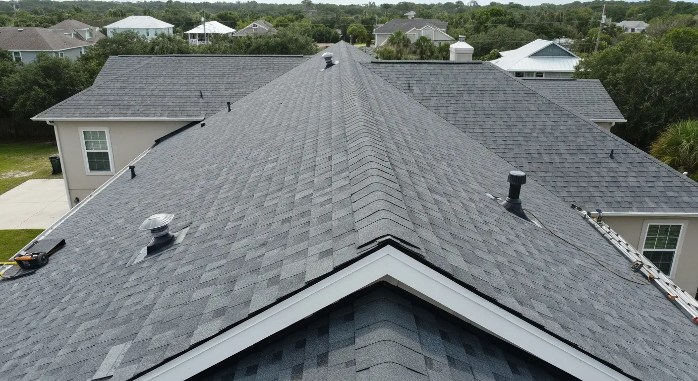 New roof installation