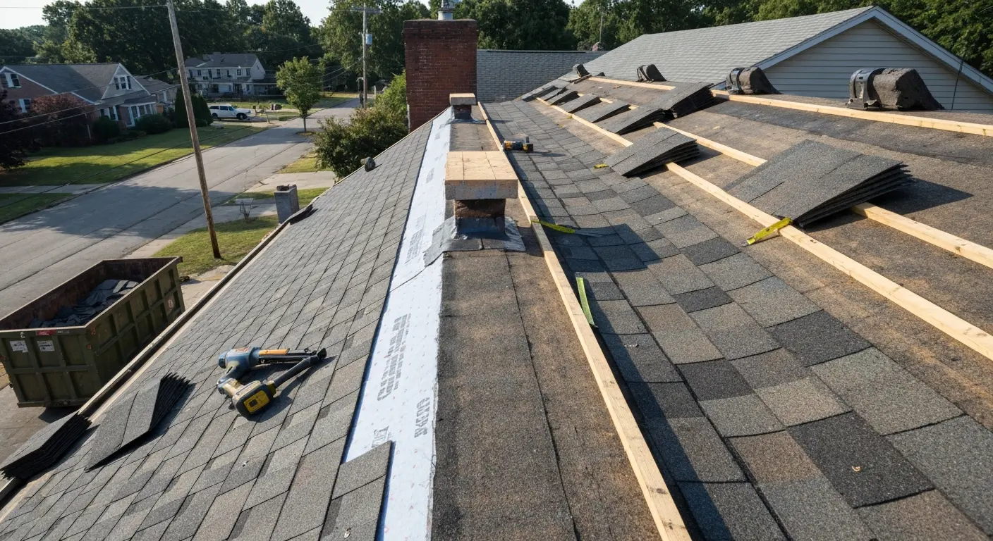 Full roof replacement project