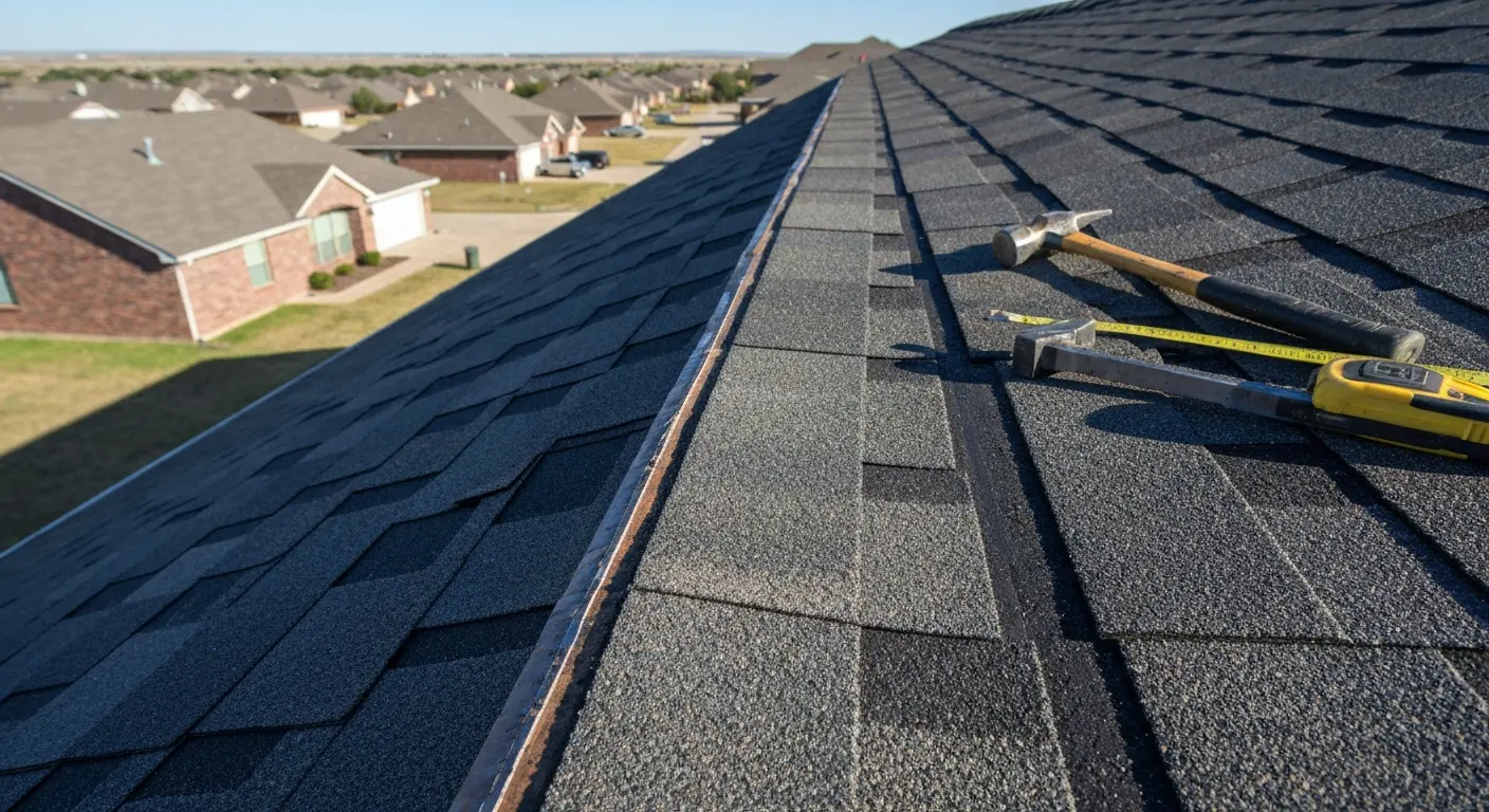 Impact-resistant shingles installed on Midland home