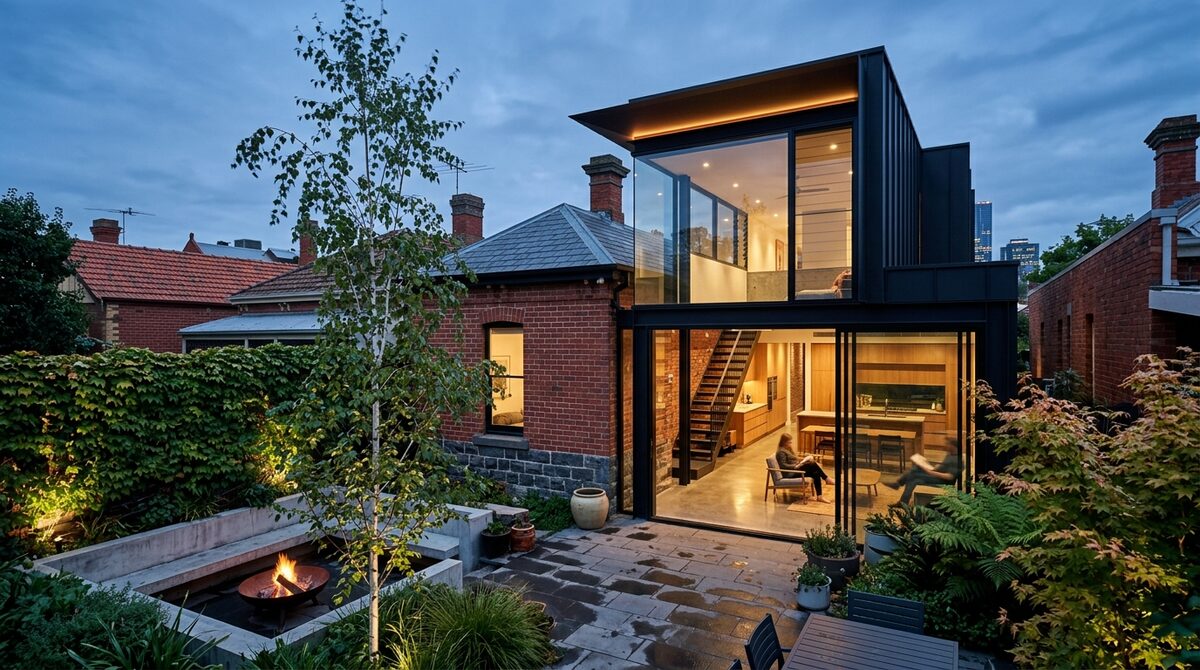 Considered contemporary extension to an established home