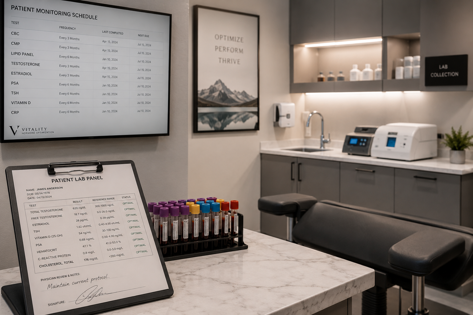 Professional supply storage and inventory system in a regenerative health clinic 