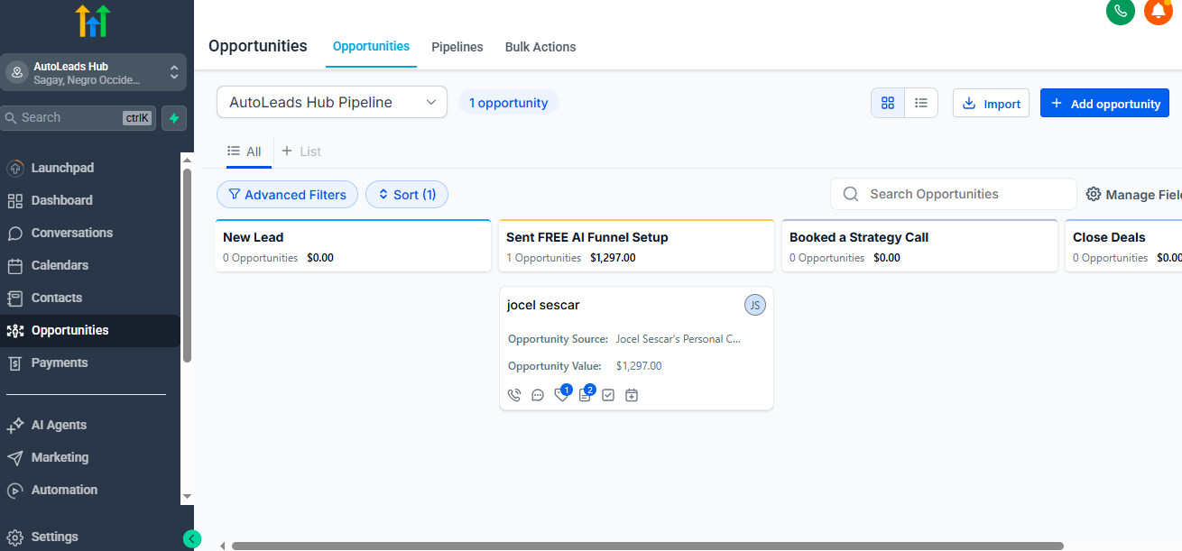 CRM Pipeline View 2