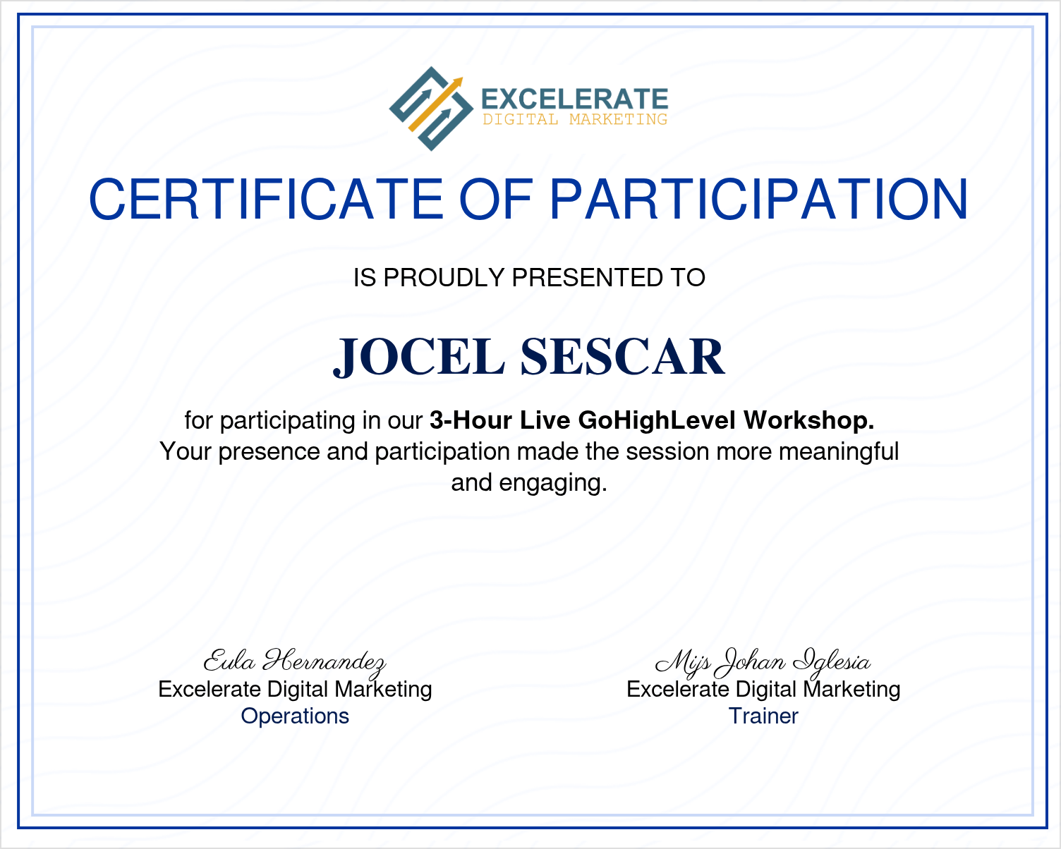 GHL Workshop