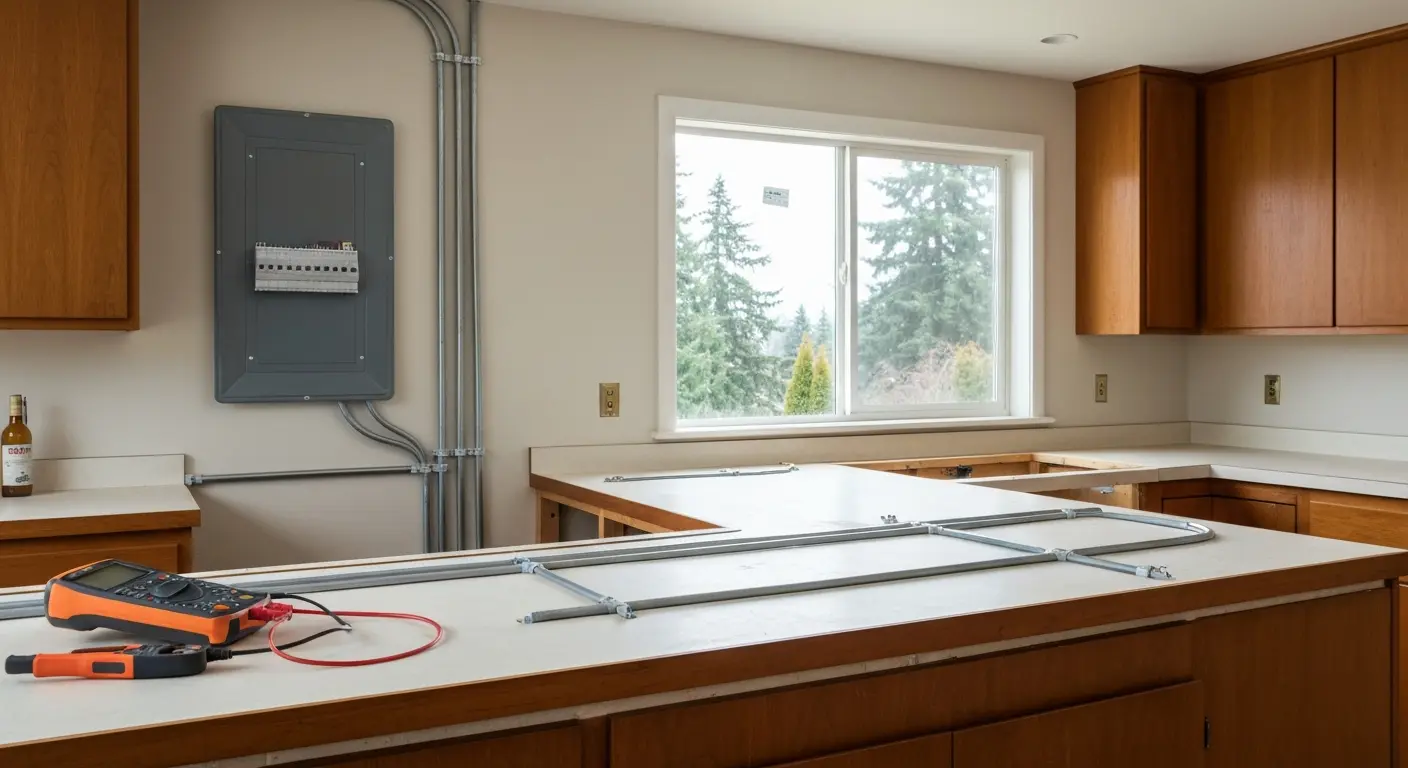 Kitchen rewiring project