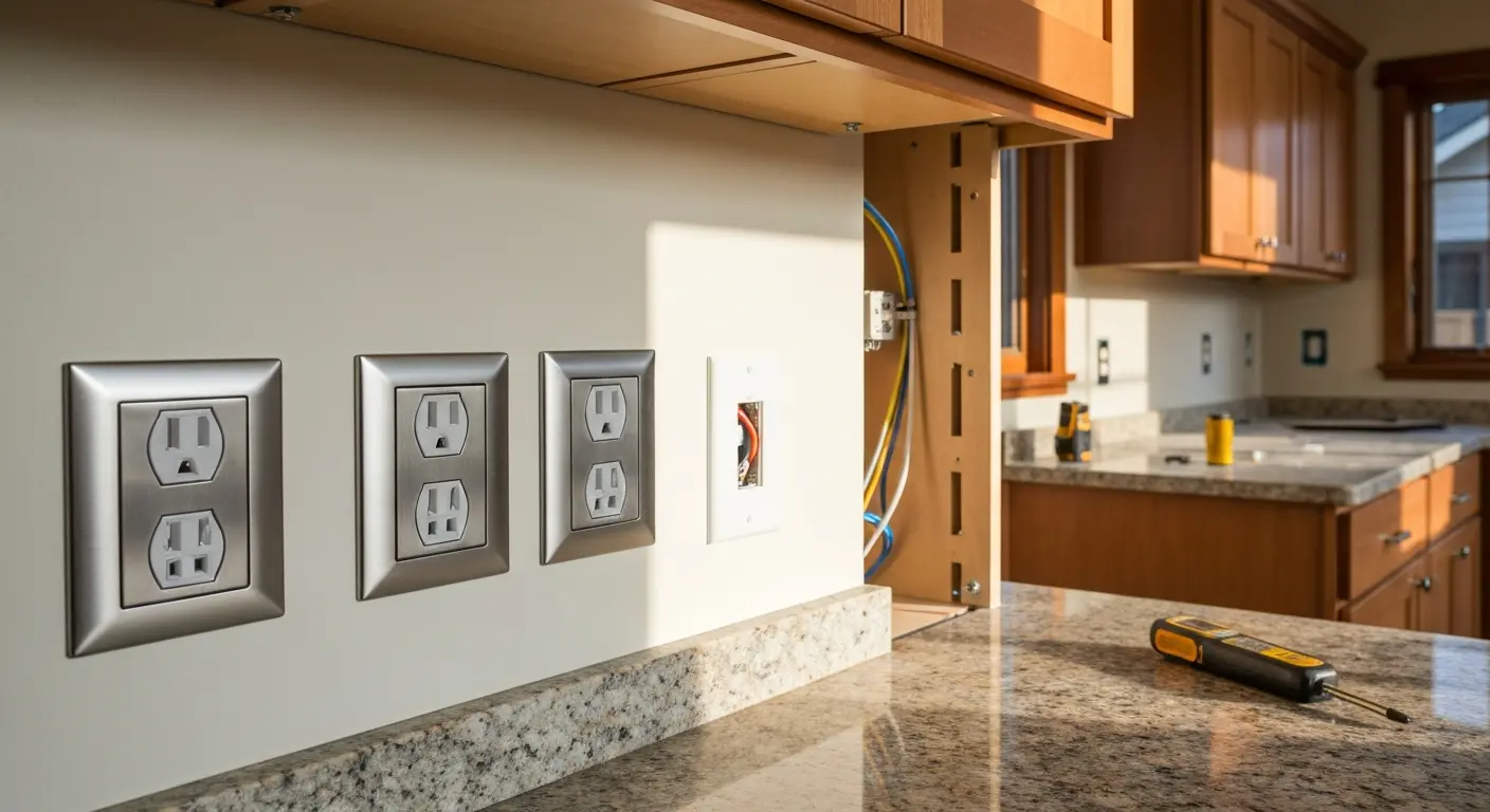 Electrical remodel in kitchen