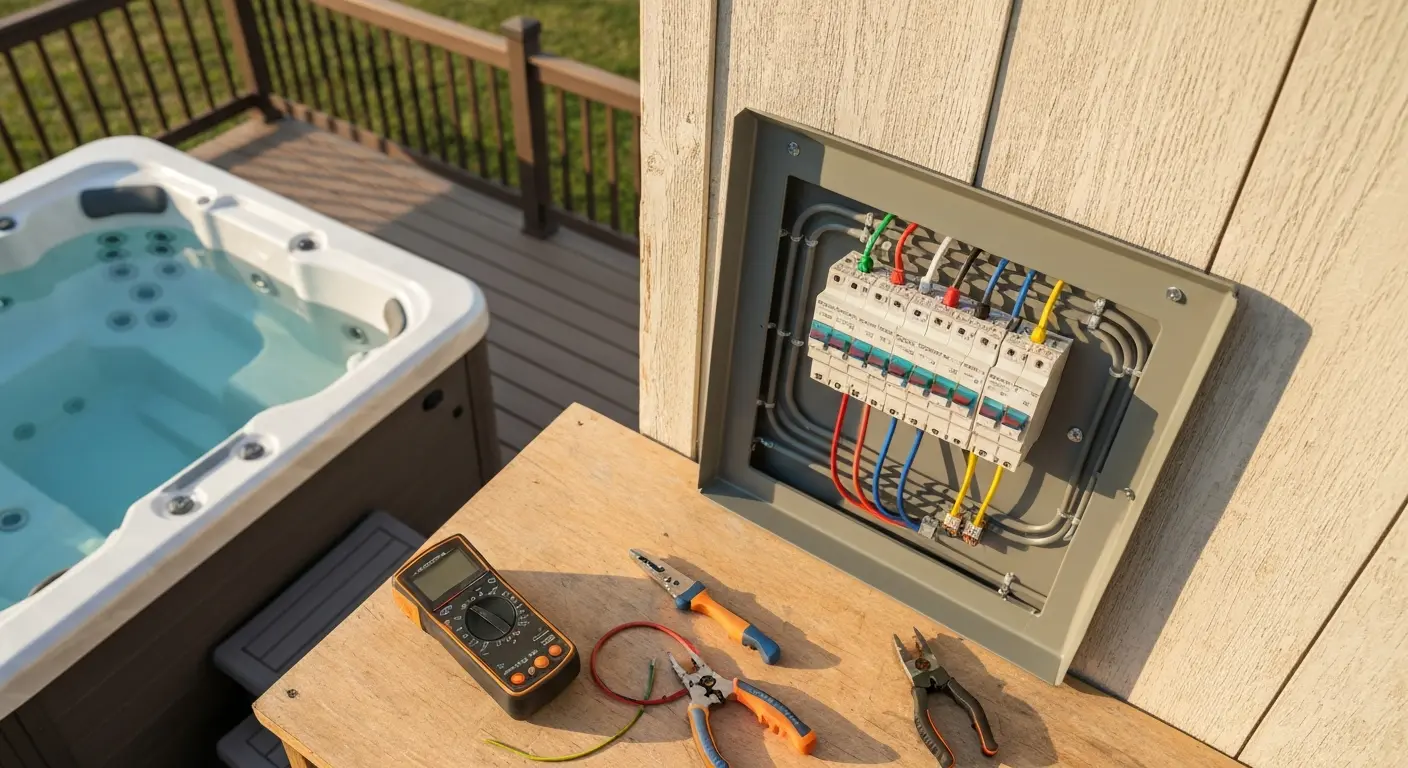 Hot tub and remodeling electrical circuits
