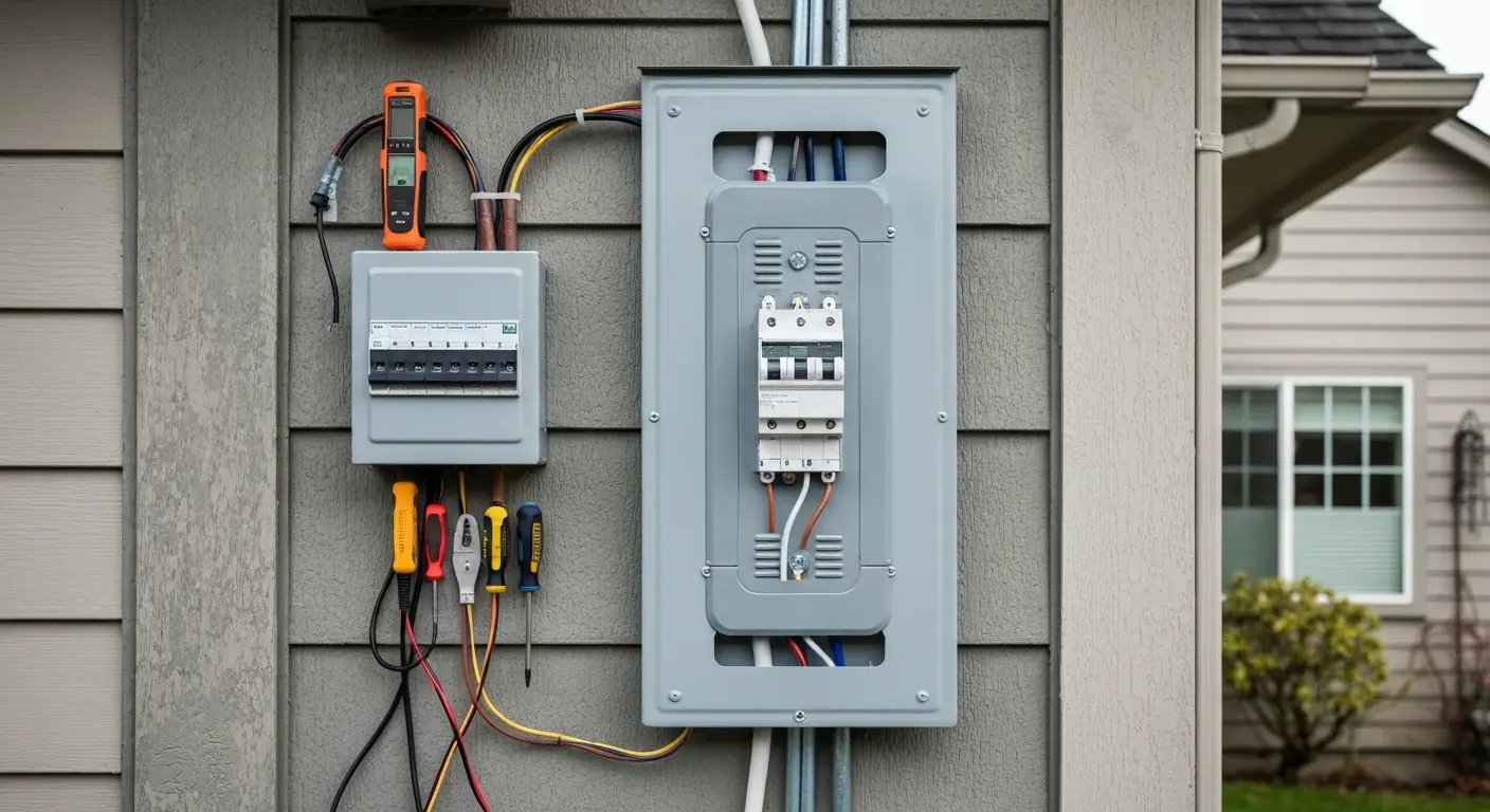 Electrical service upgrade panel work in Marysville