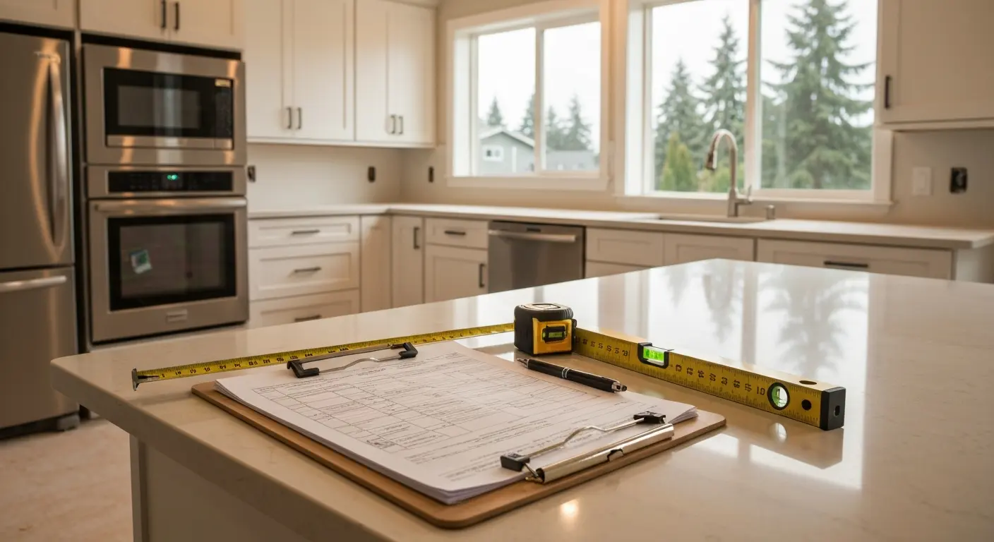 Inspector reviewing work