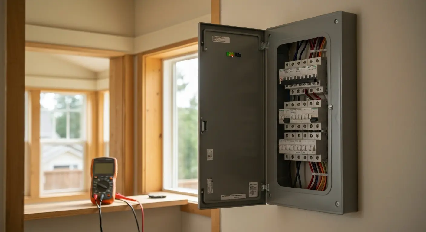 Electrical panel installation in Shoreline home