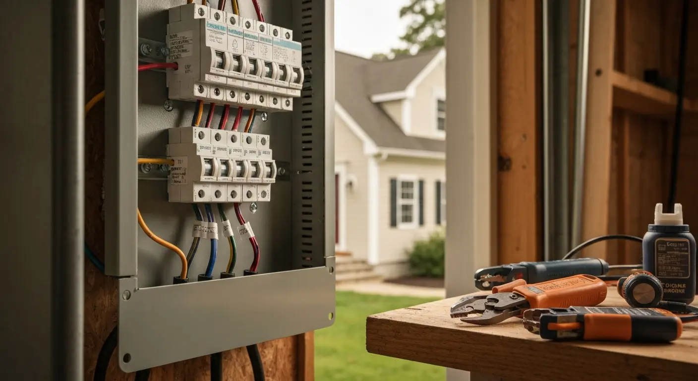 Hot tub circuit installation