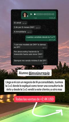 Captura del grupo: Jesús, Ventas de +2,4K USD