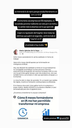 Captura del grupo: Mario, Le cambió la empresa