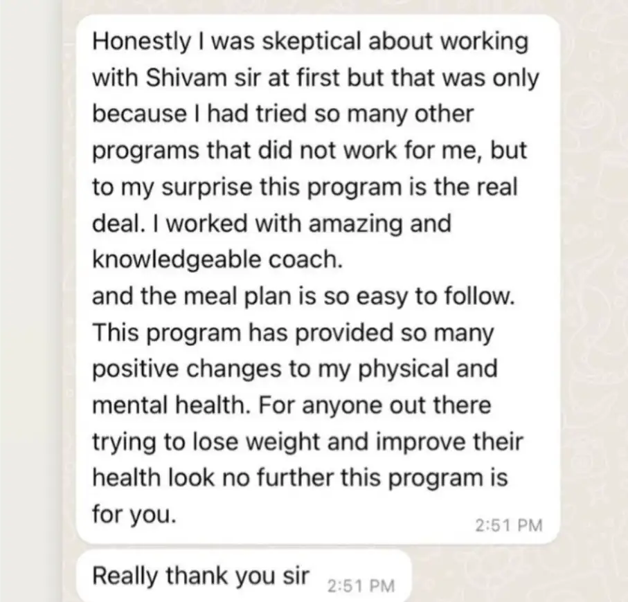 Written client testimonial