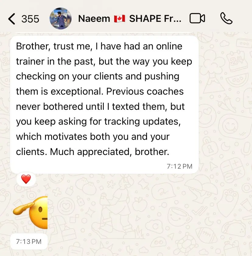 Written client testimonial