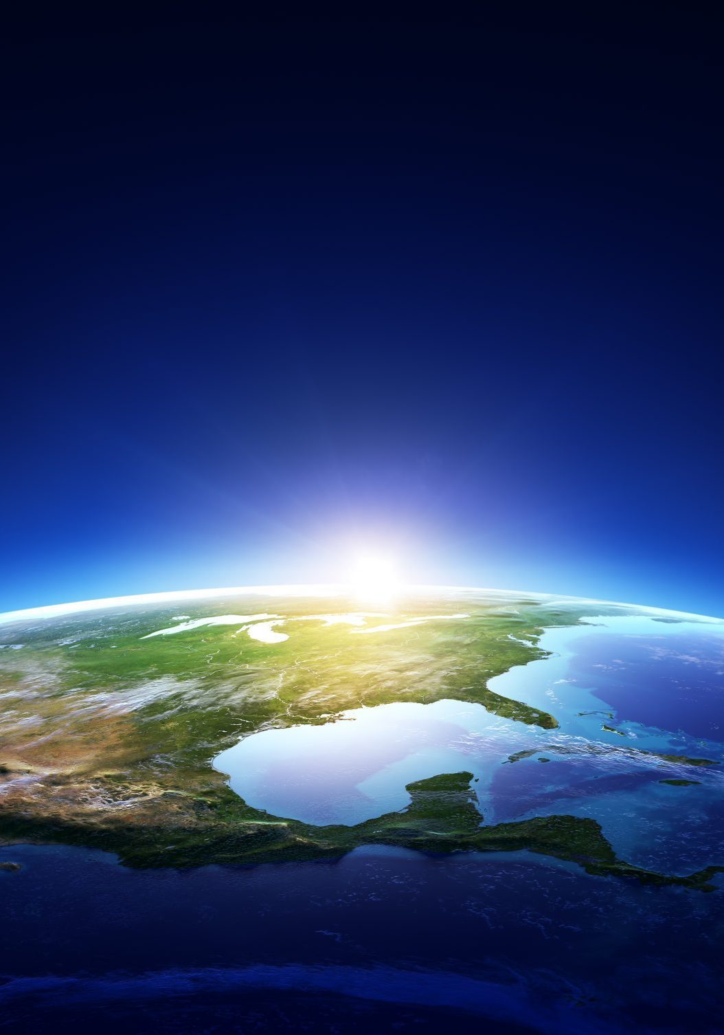 bigstock-Earth-sunrise-North-America-wi-46457575
