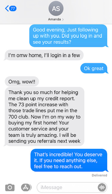 Client Result — He got me straight right everything!