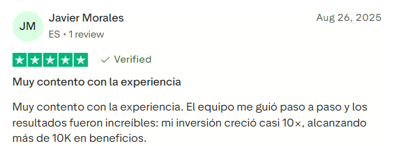 Trustpilot - Javier Morales