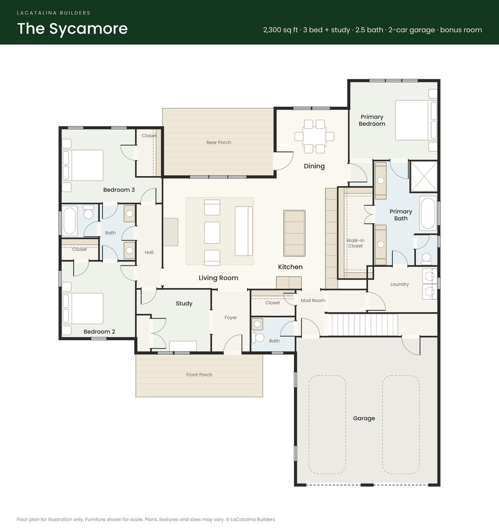 The Sycamore floor plan