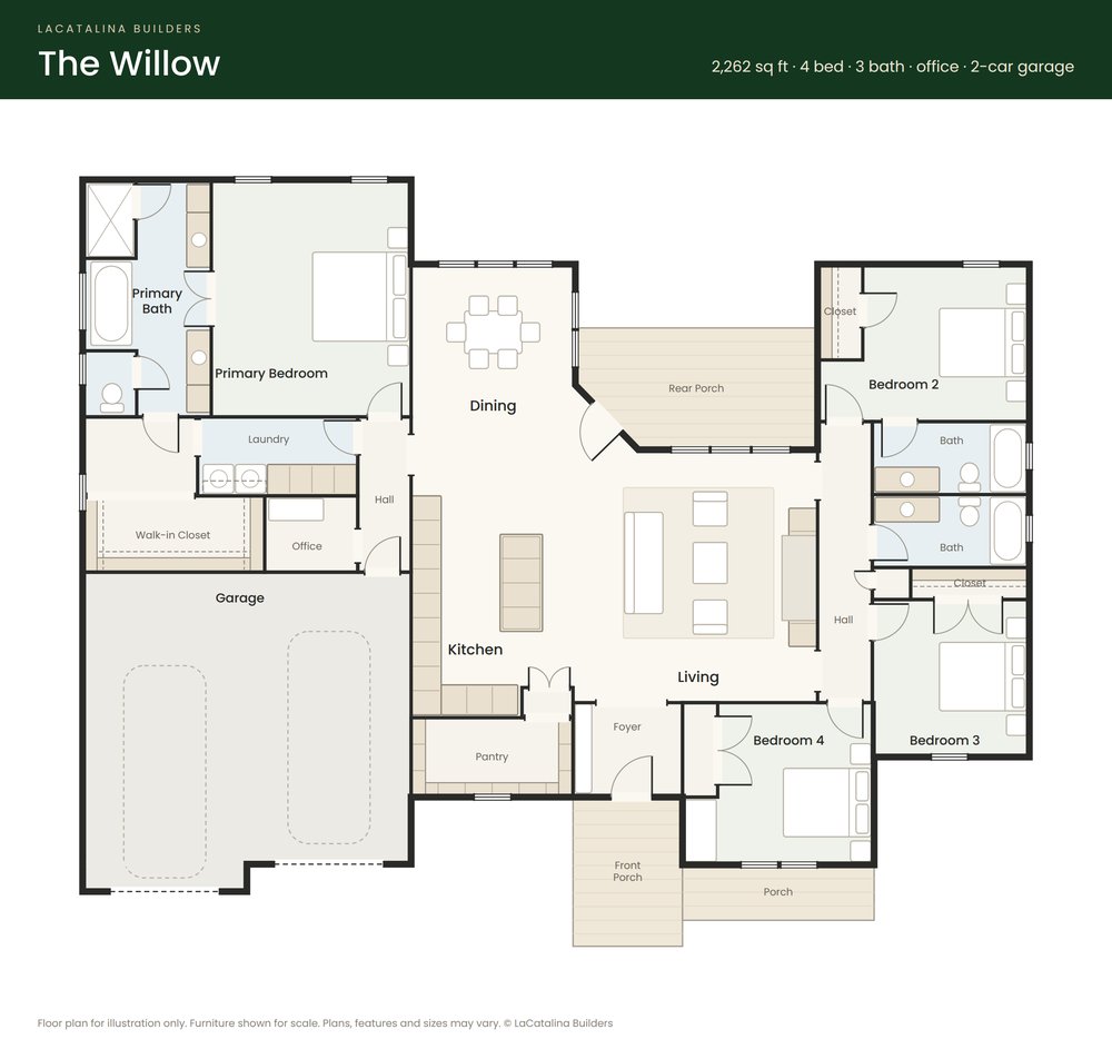 The Willow floor plan