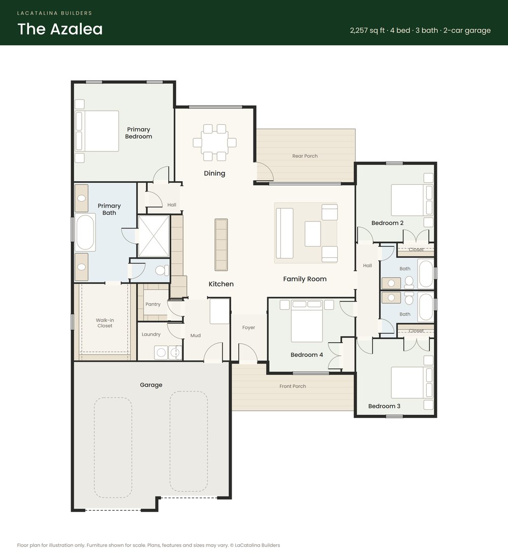The Azalea floor plan
