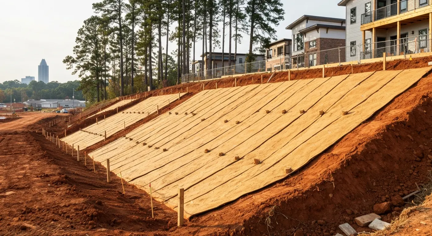 Construction slope protection
