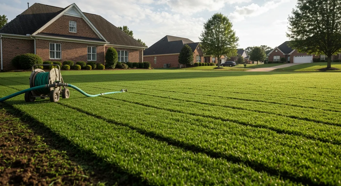 Residential hydroseeding project