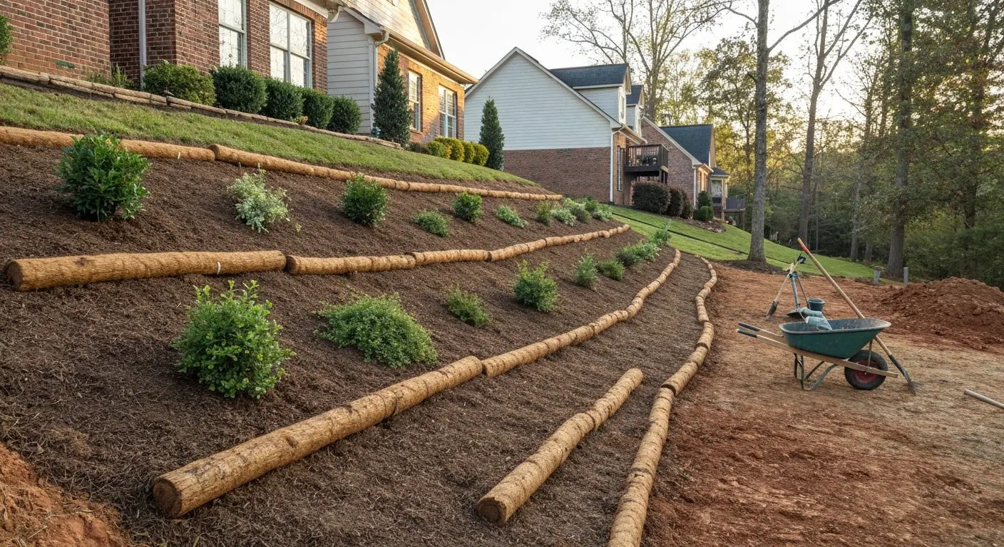 Slope erosion control project