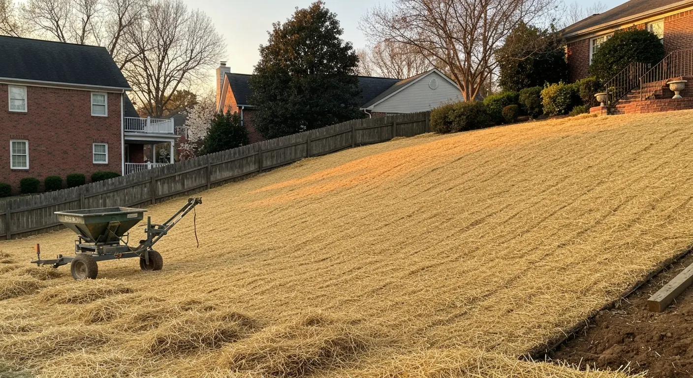 Residential landscape erosion control