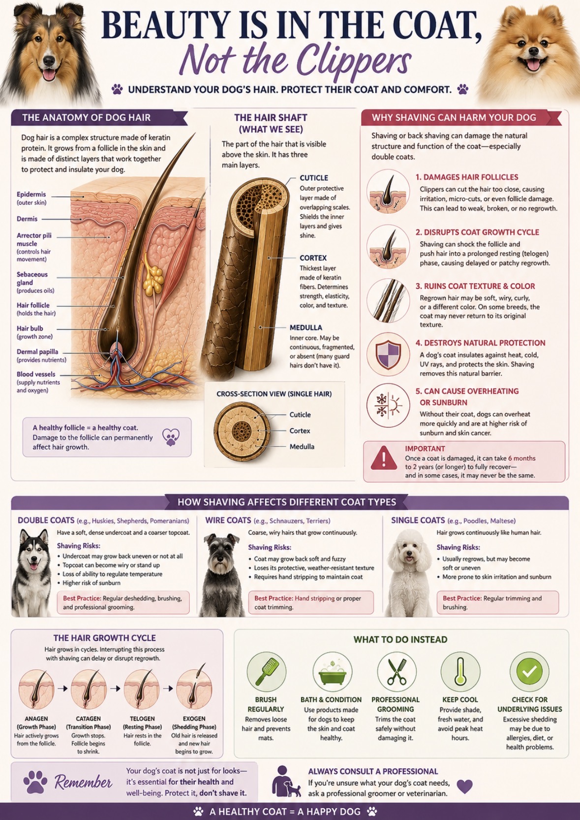 Why We Don't Shave Infographic