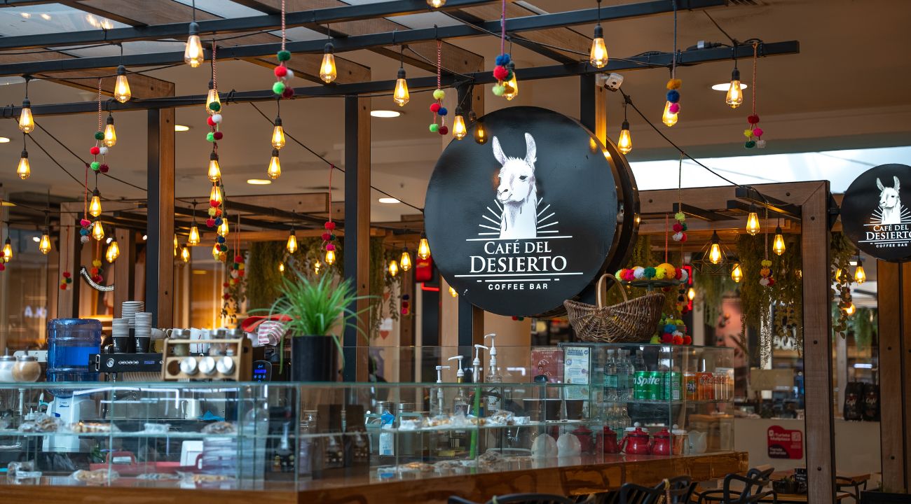 Café del Desierto en centro comercial