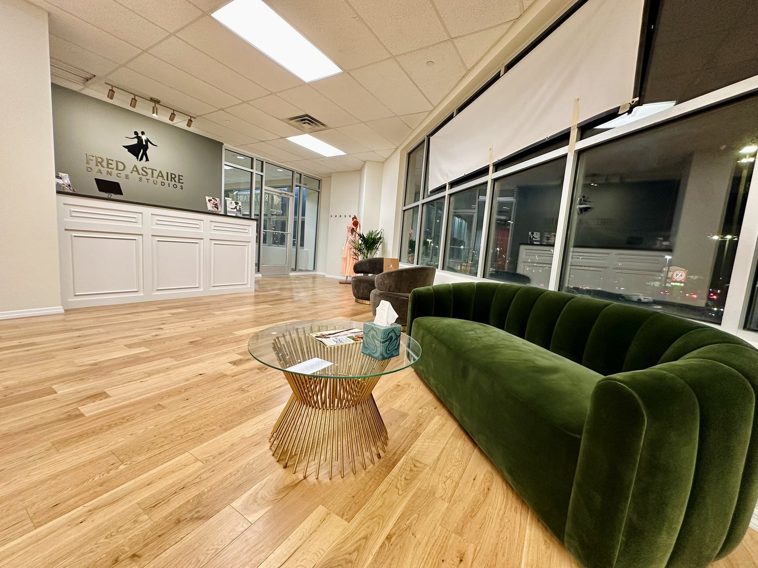 Warm studio lounge