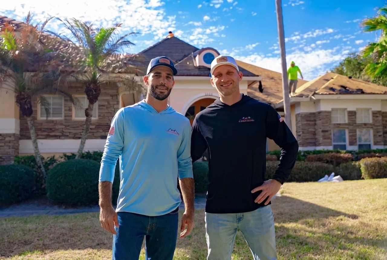 Bradford Roofing crew completing a roof project in Central Florida