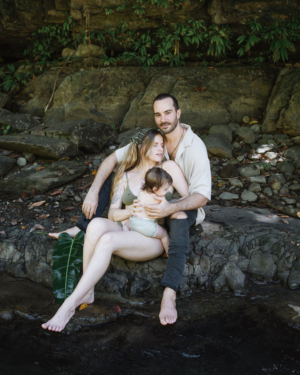 Luke with family by the river, symbolizing relationship and covenant
