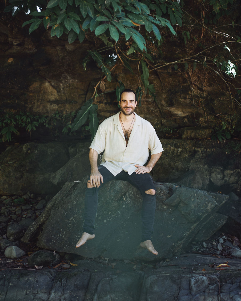 Luke Monteleone portrait in the Costa Rican jungle