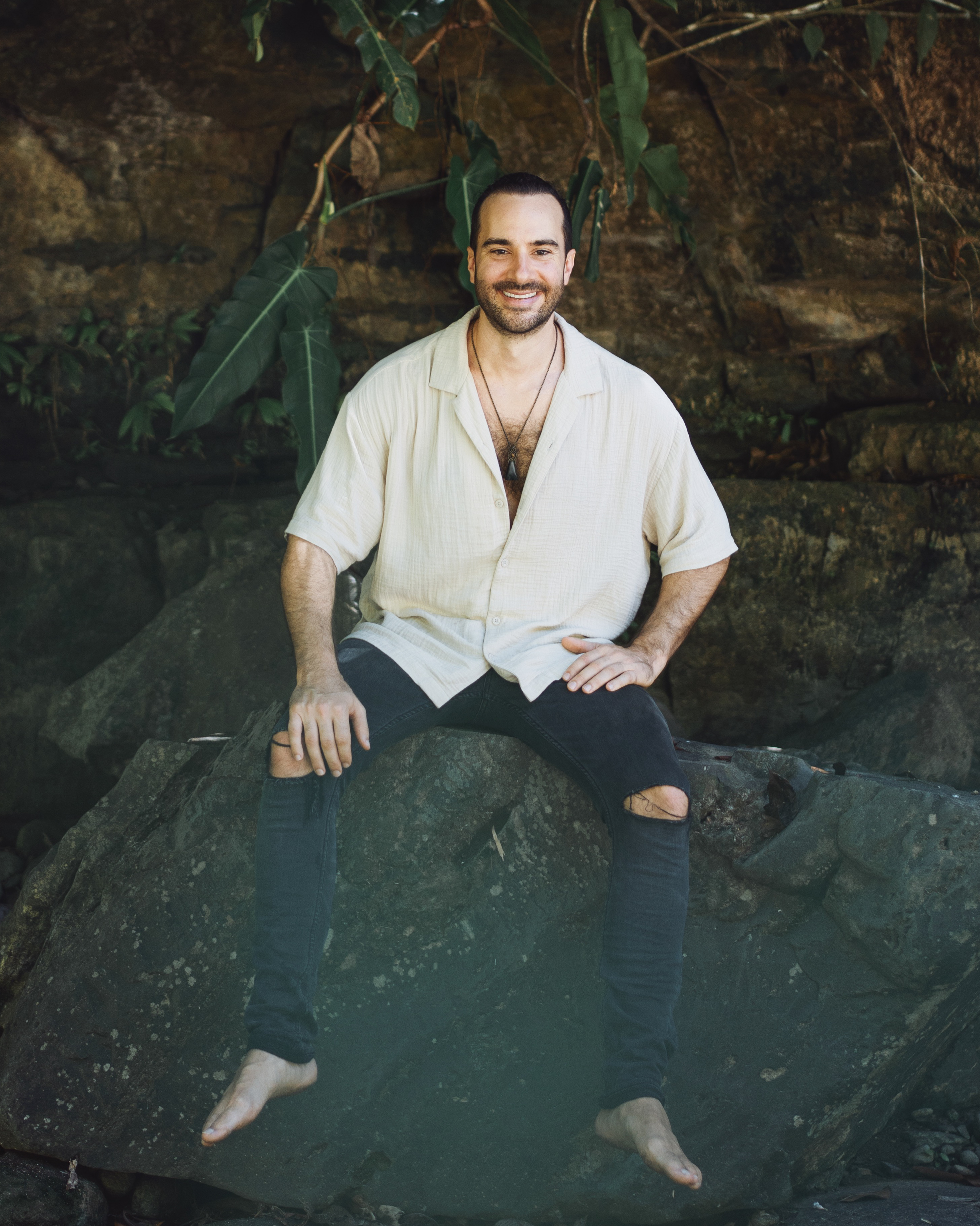 Luke Monteleone portrait in the Costa Rican jungle