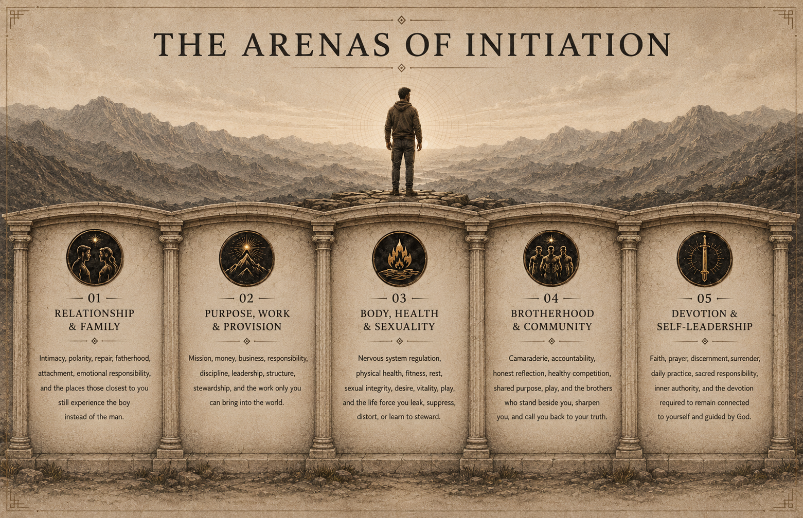 The Arenas of Initiation graphic