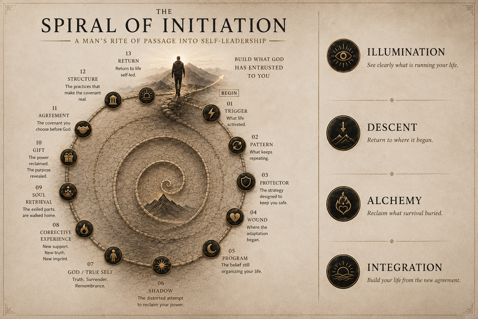 The Spiral of Initiation graphic