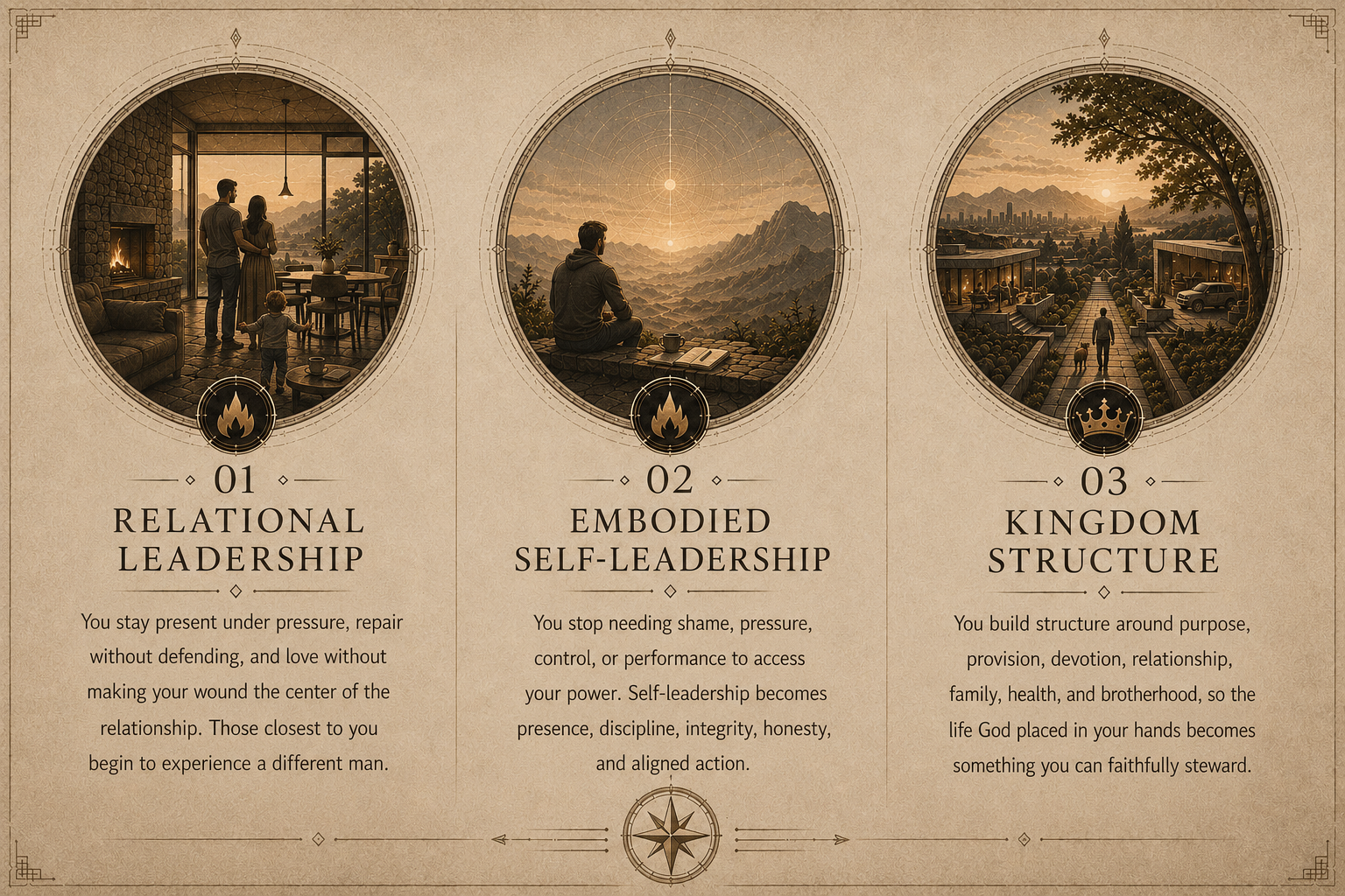 The Initiated Man outcomes graphic